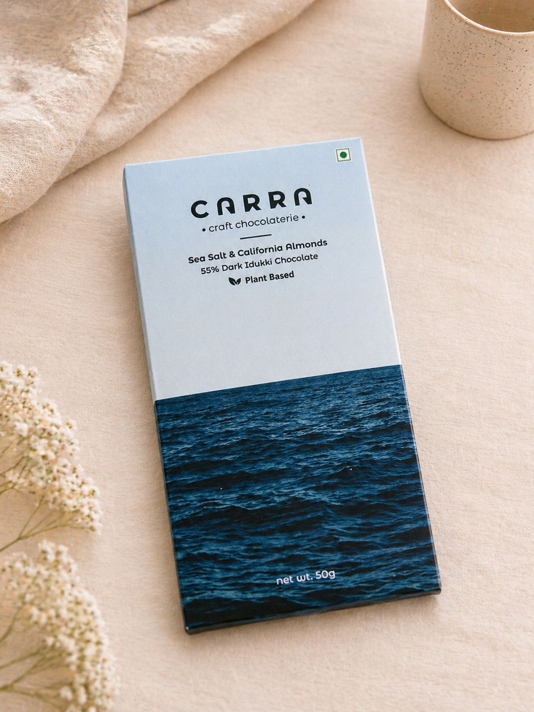 Carra Sea Salt Almond Dark Chocolate