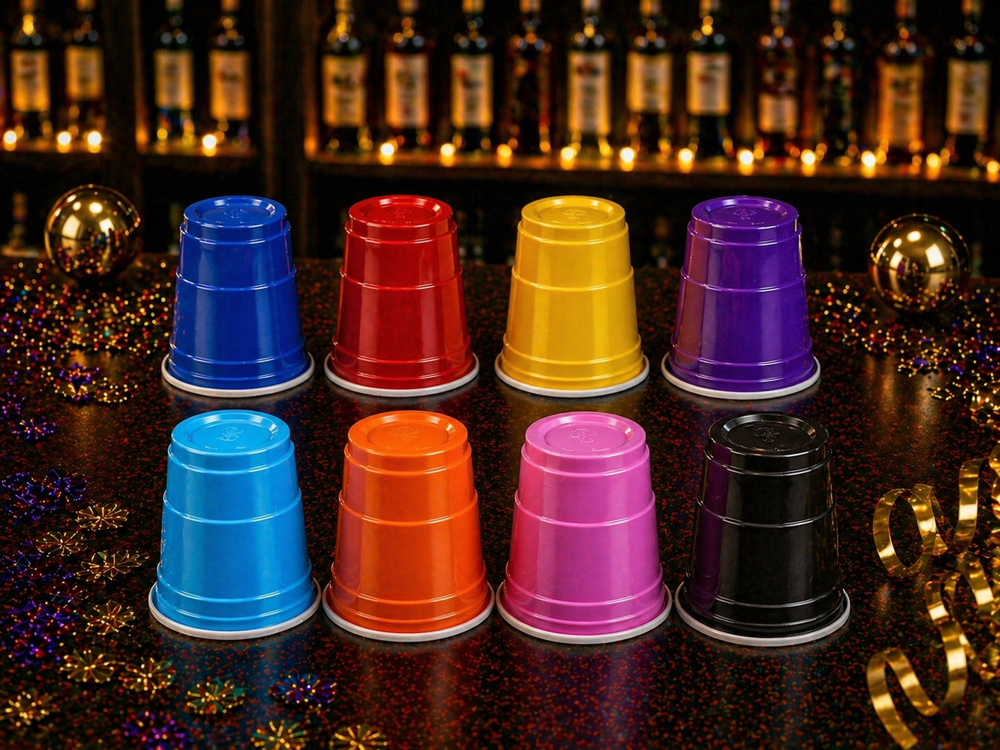Color Pop Shot Glasses- Pack of 8