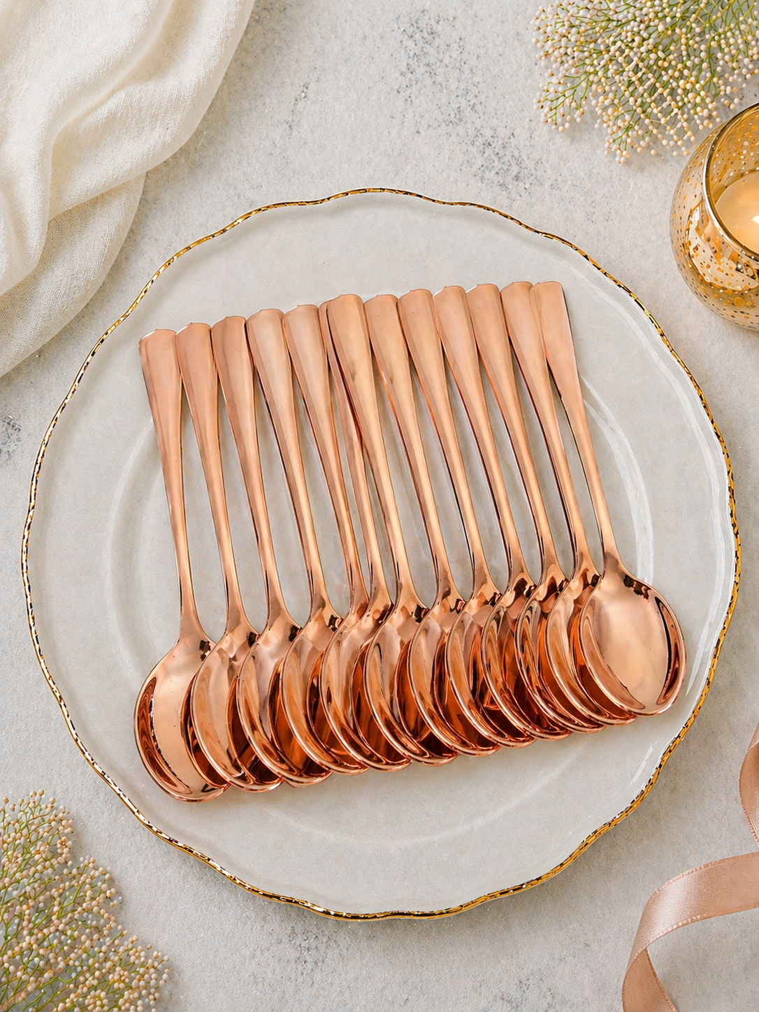 Rose Gold Luxe Spoons (Pack of 20)