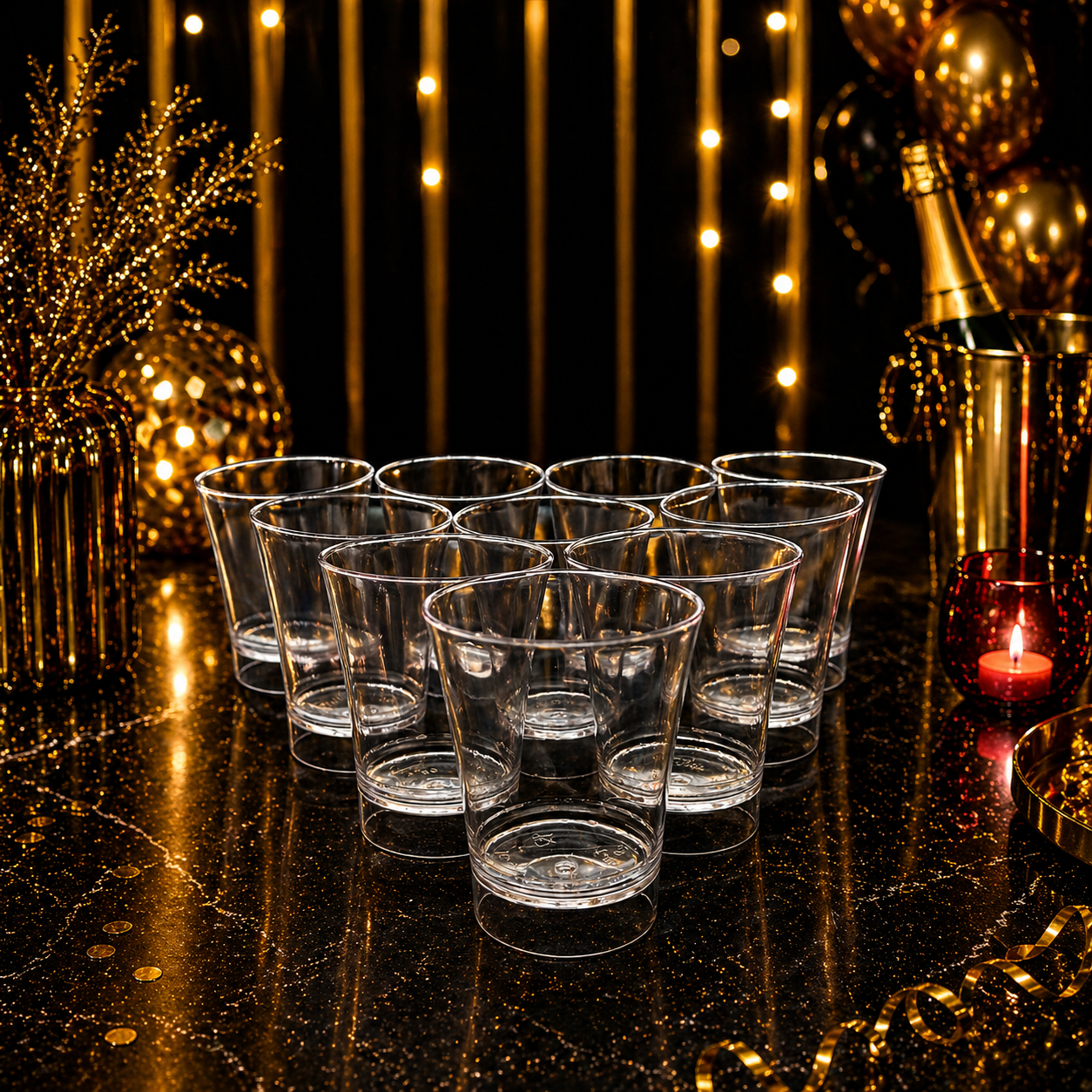 Shot Glasses (Clear)- Pack of 10