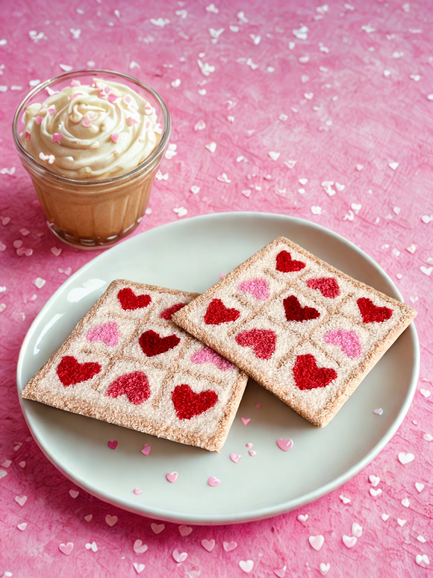 Sweet Hearts Mug Rug