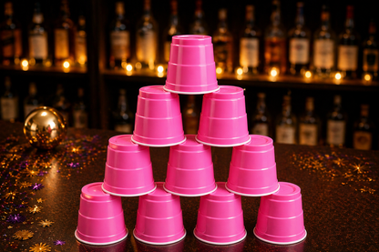 Mini Shot Glasses (Pink) -Pack of 10