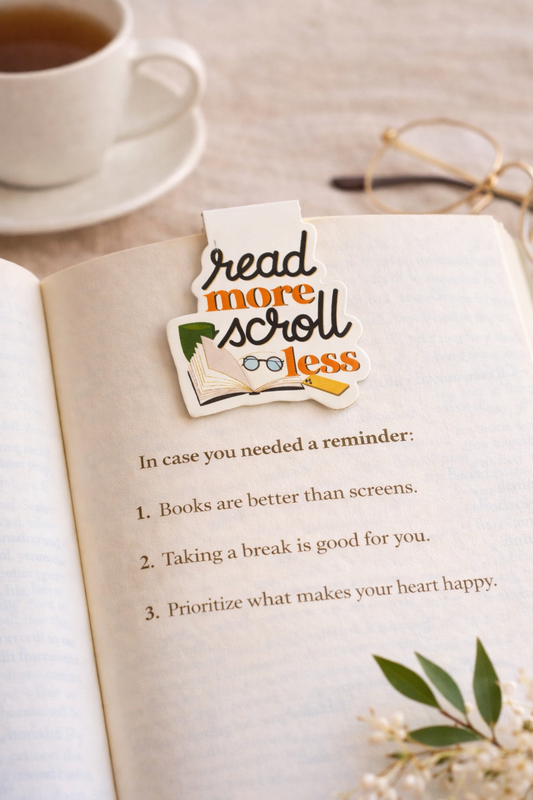 Read More Scroll Less Magnetic Bookmark