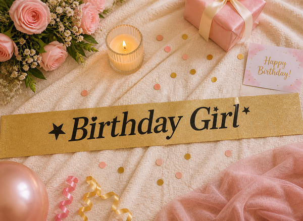Birthday Girl Sash (Golden)