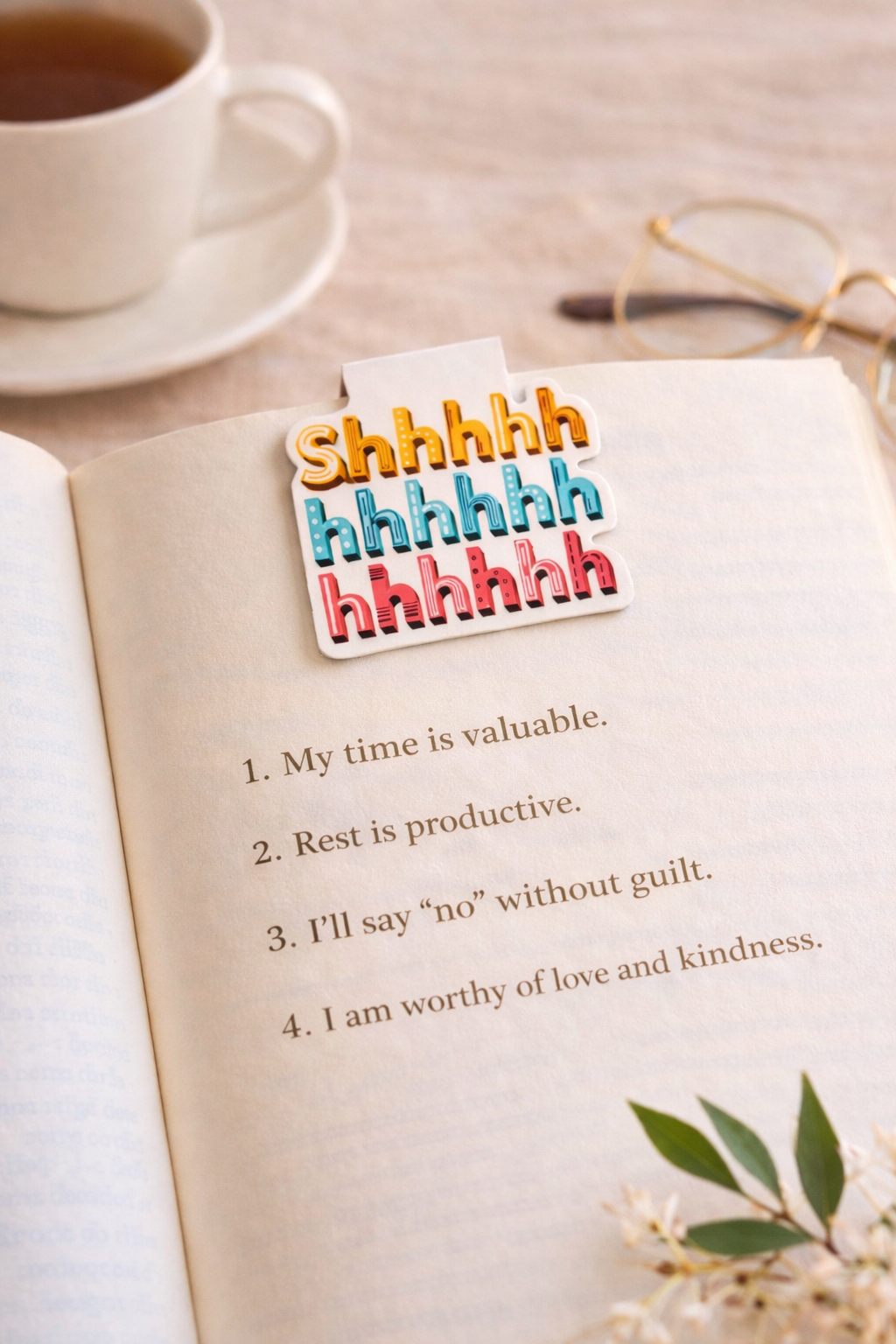 Shhhhhhh Magnetic Bookmark