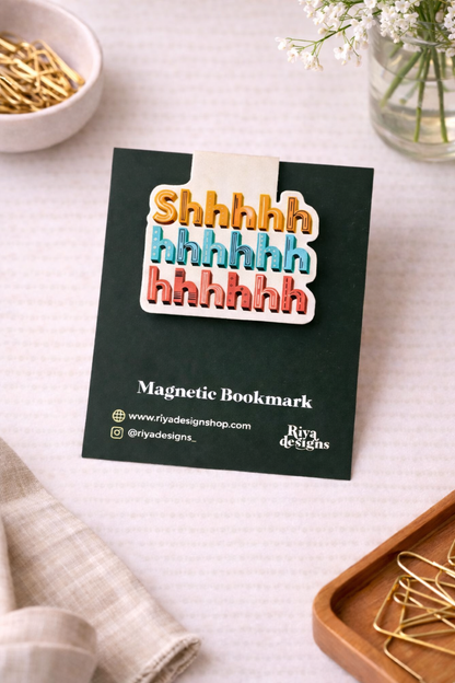 Shhhhhhh Magnetic Bookmark