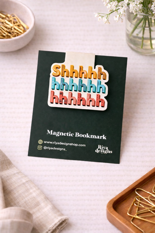 Shhhhhhh Magnetic Bookmark