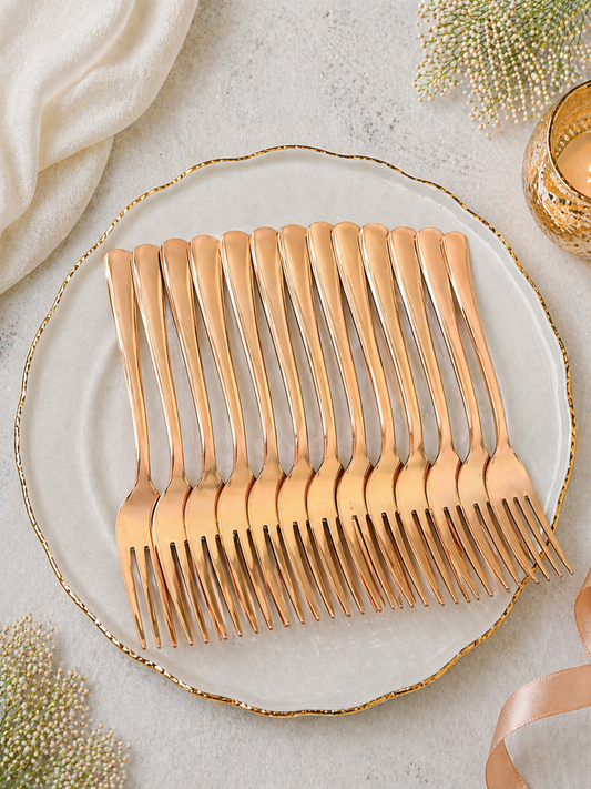 Rose Gold Luxe Forks (Pack of 20)