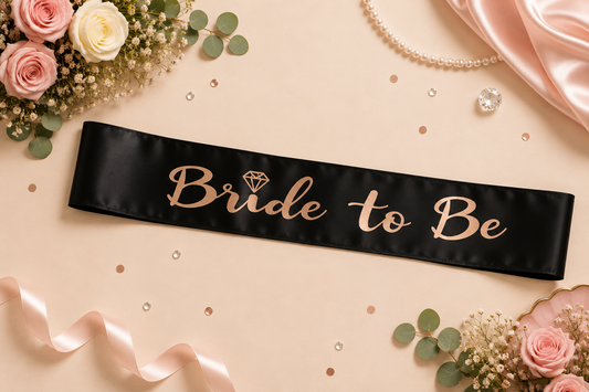 Bride To Be Sash (Black)