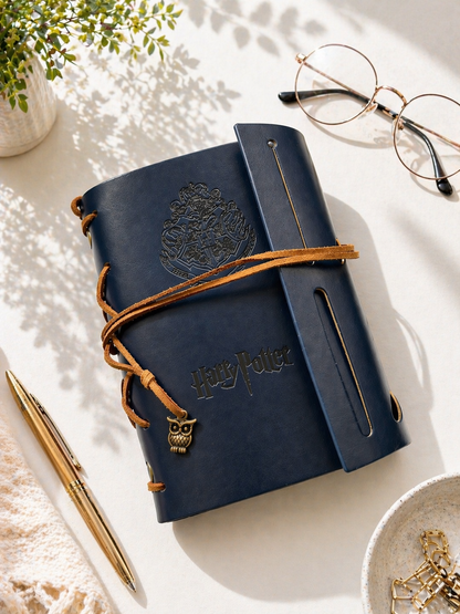 Owl Charm Harry Potter Diary (Blue)