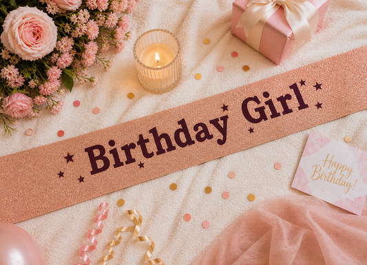 Birthday Girl Sash (Rose Gold)