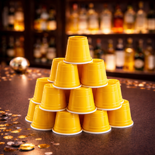 Mini Shot Glasses (Yellow) -Pack of 10