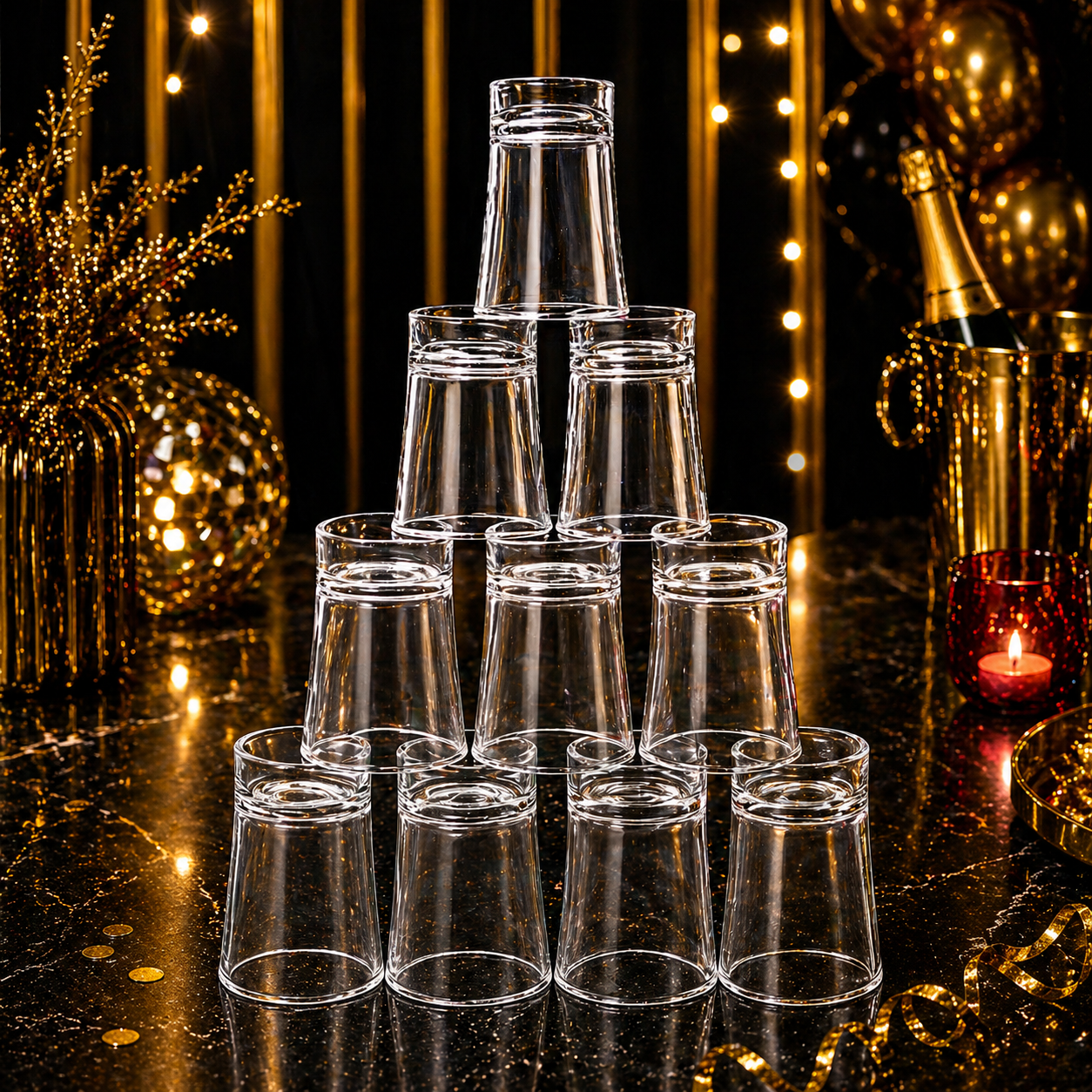 Shot Glasses (Clear)- Pack of 10