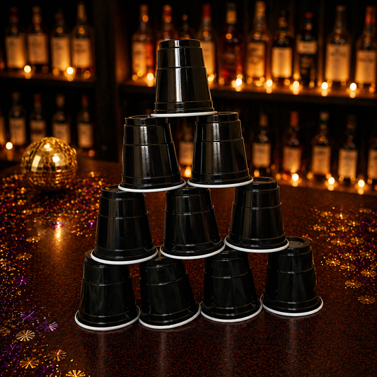 Mini Shot Glasses (Black)-Pack of 10
