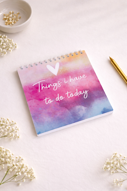 Mini Spiral Notebook (Cotton Candy Sky)