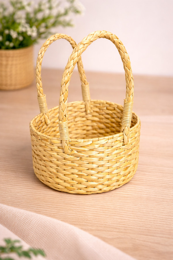 Round Cane Basket
