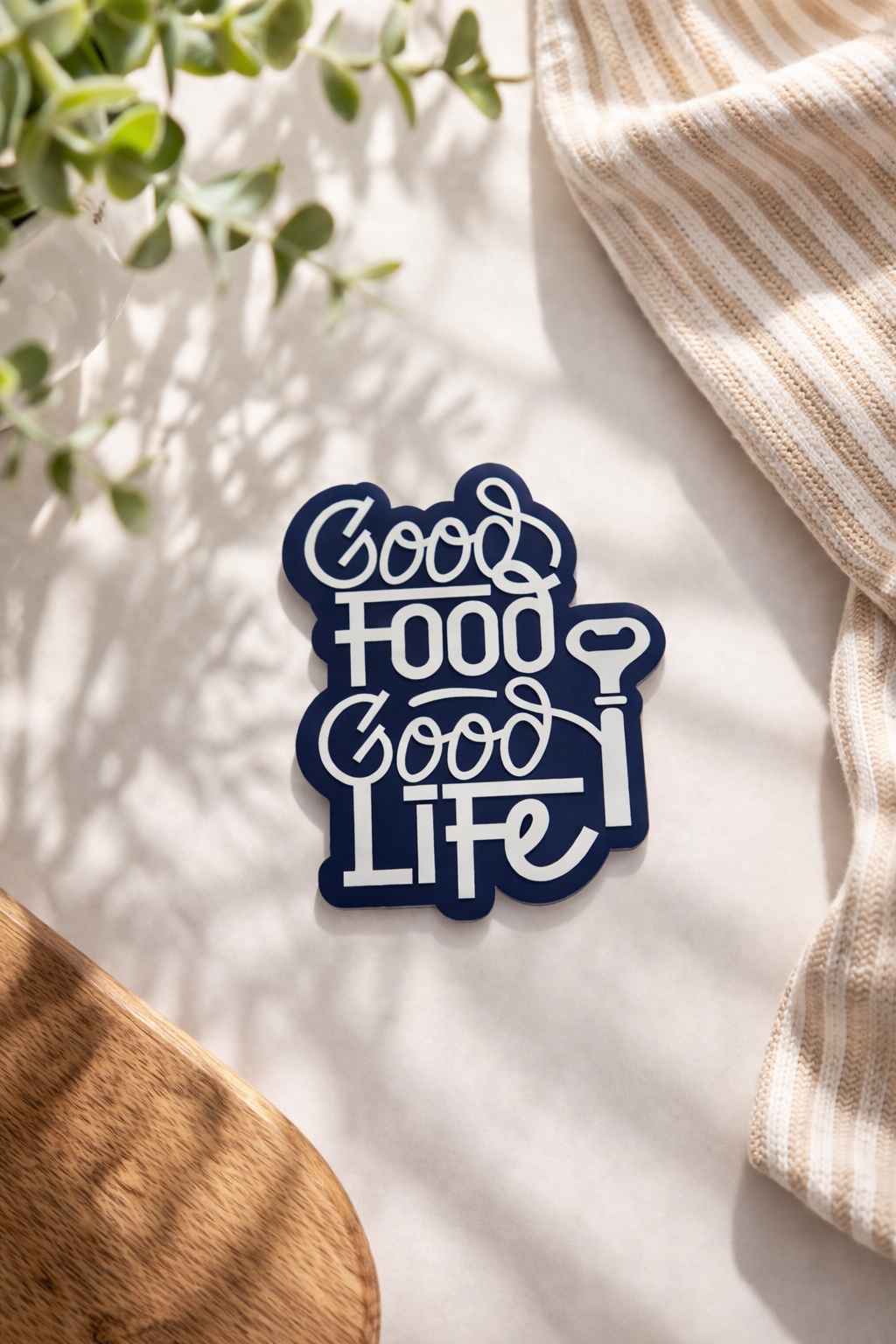 Good Food Good Life Magnet