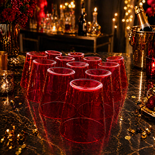 Neon Shot Glasses (Red)- Pack of 10