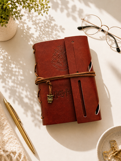 Owl Charm Harry Potter Diary (Brown)