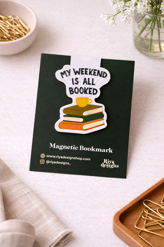 My Weekend is All Booked Magnetic Bookmark