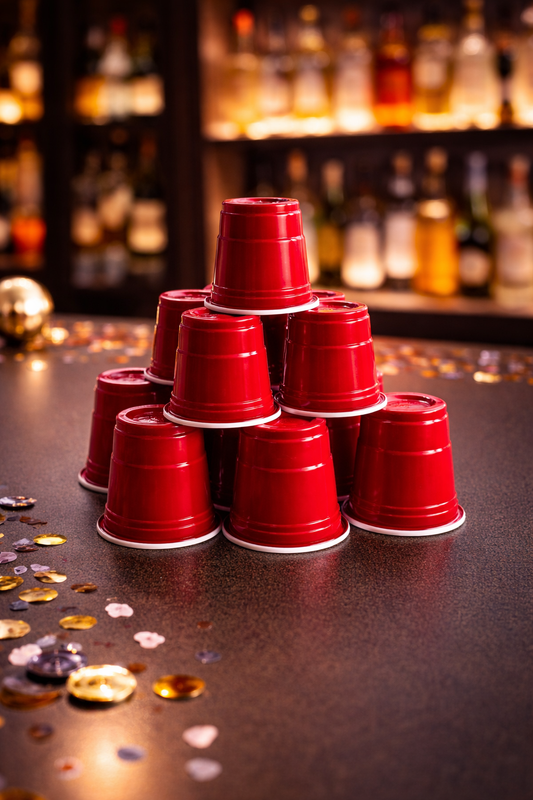 Mini Shot Glasses (Red)-Pack of 10