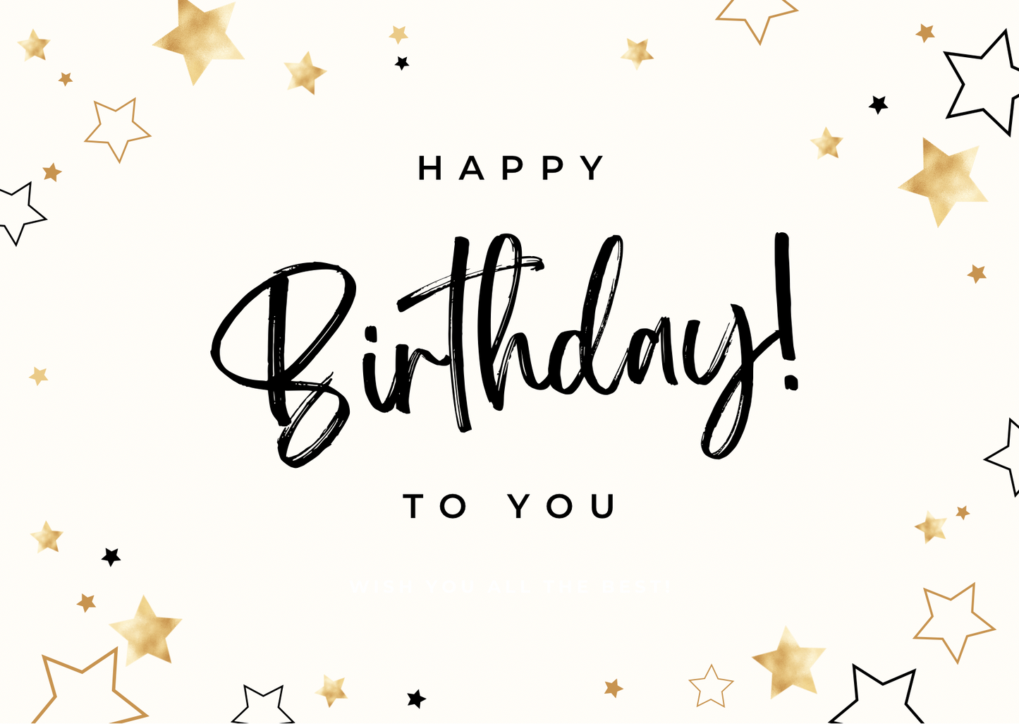 Happy Birthday To You Card